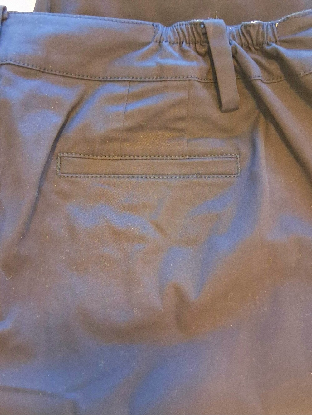 Talbots Perfect Crop Pant Navy Blue Stretch Chino Plus Sz 16W - Picture 6 of 12